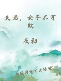 夫君，女子不可欺