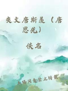 爽文唐斯羡（唐思先）