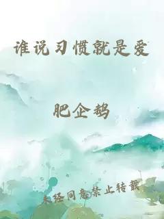 谁说习惯就是爱