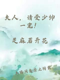 夫人，请受少帅一宠！