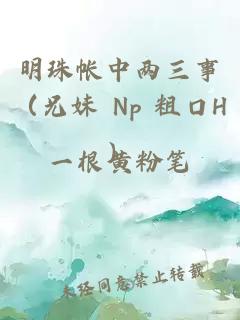 明珠帐中两三事（兄妹 Np 粗口H）